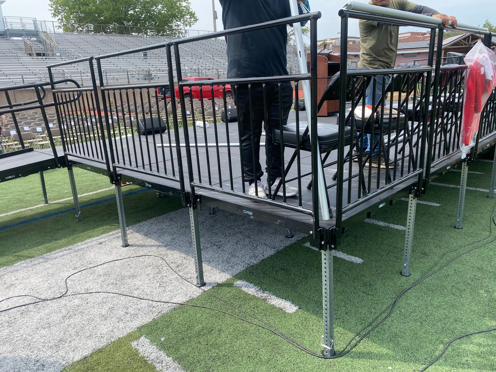 Barication Raiiling Event Stage Rental Boston MA | Graduation, Performance, Fashion Show Stages ...
